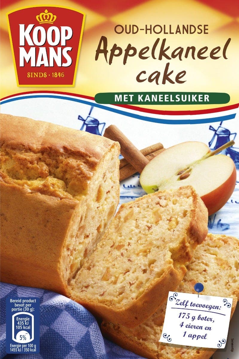 Koopmans Cakemix appel-kaneel 400gr