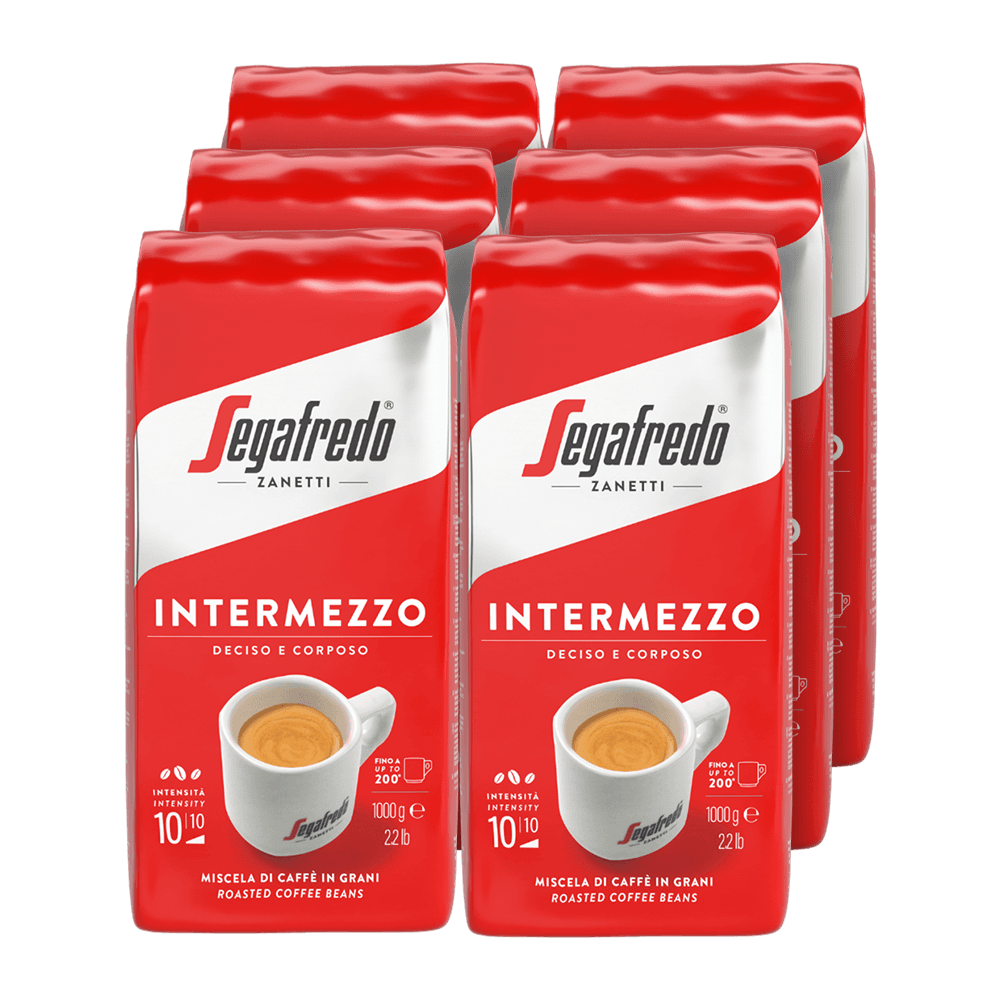 Voordeelpakket Segafredo Intermezzo - 6 x 1 KG koffiebonen