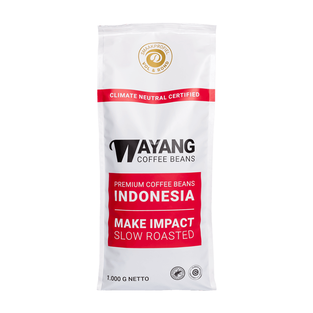 Wayang Coffee Beans Vol & Rond - Koffiebonen 1 KG