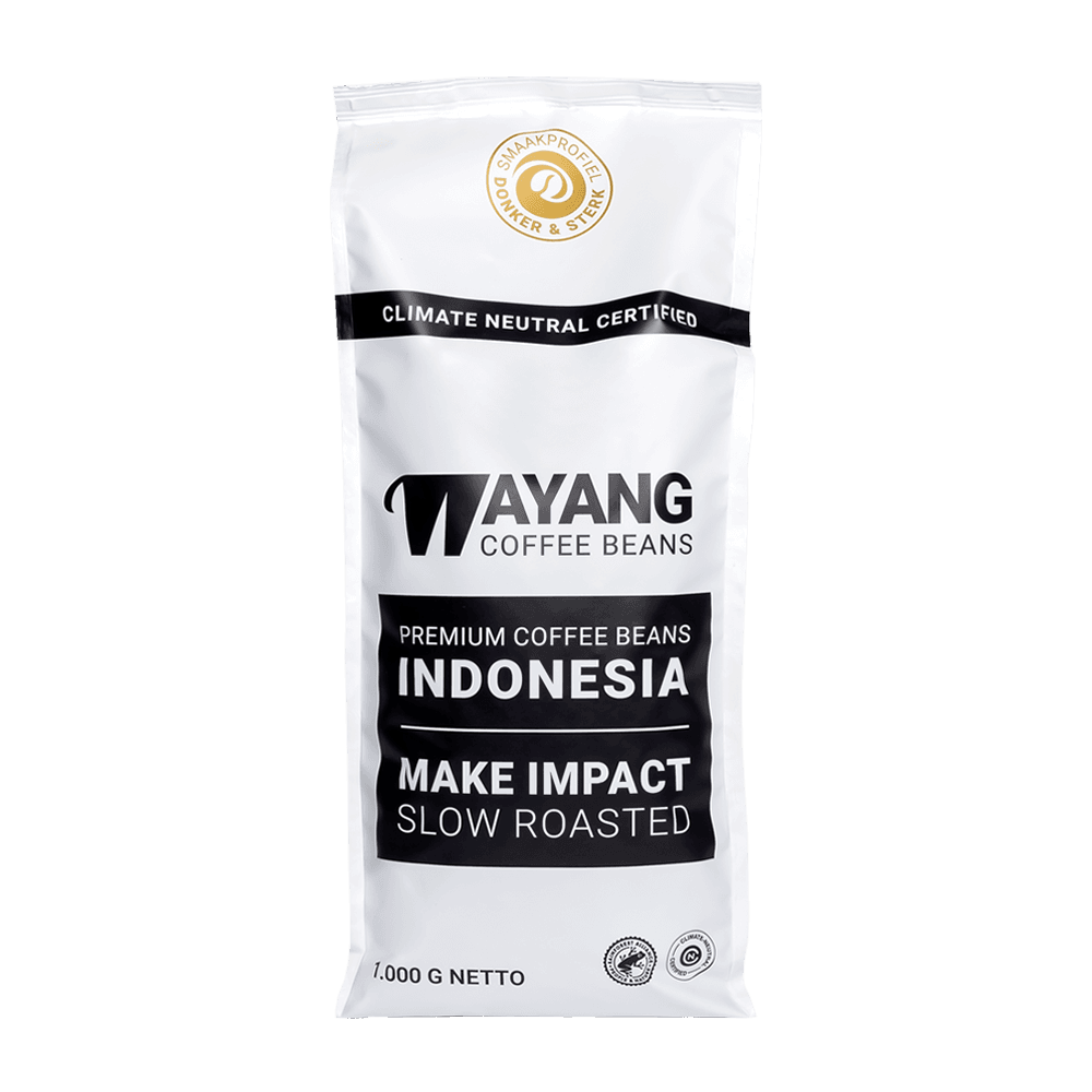 Wayang Coffee Beans Donker & Sterk - Koffiebonen 1 KG