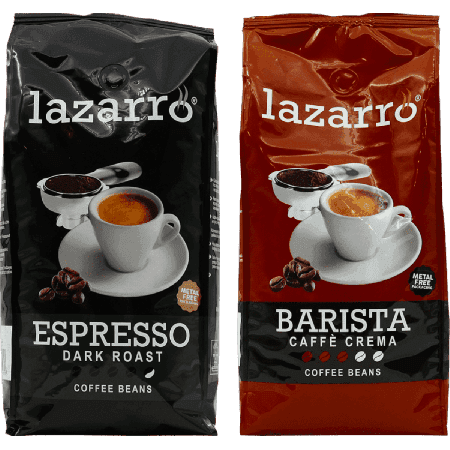 Lazarro Bonen Duo - Dark Roast & Caffè Crema 2 x 1 kilo