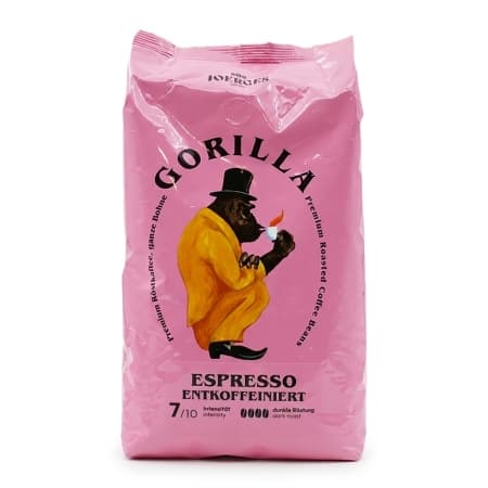 Gorilla Espresso cafeïnevrij - koffiebonen - 1 kilo
