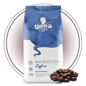 Gima caffè bar selection Zaffiro decaffeinato bonen 1 kg