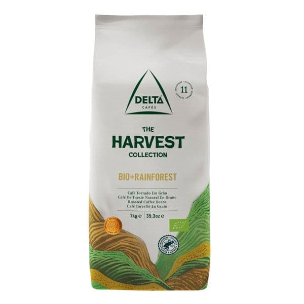 Delta koffiebonen Harvest Collection BIO + Rainforest (1kg)
