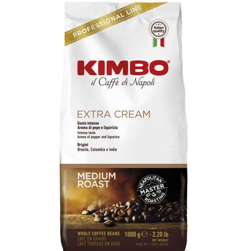 Kimbo koffiebonen extra cream (1kg)