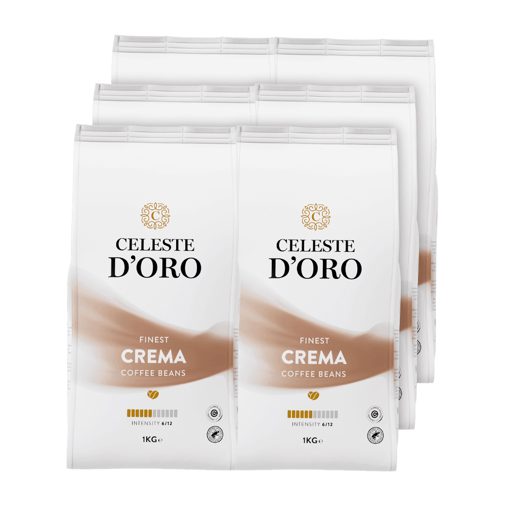Voordeelpakket - Celeste d'Oro Finest Crema – 6 x 1 KG koffiebonen