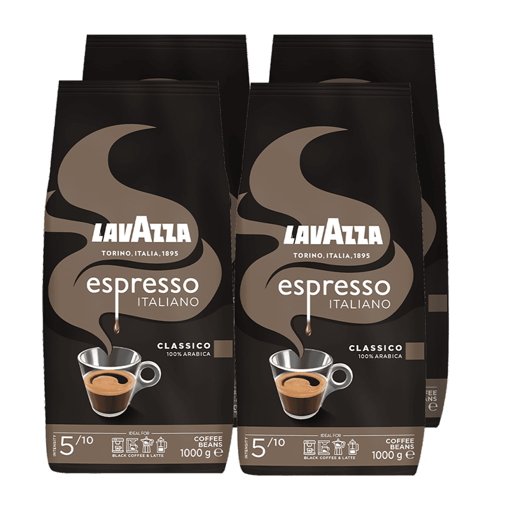 Voordeelpakket Lavazza Espresso Italiano Classico – 4 x 1 KG koffiebonen