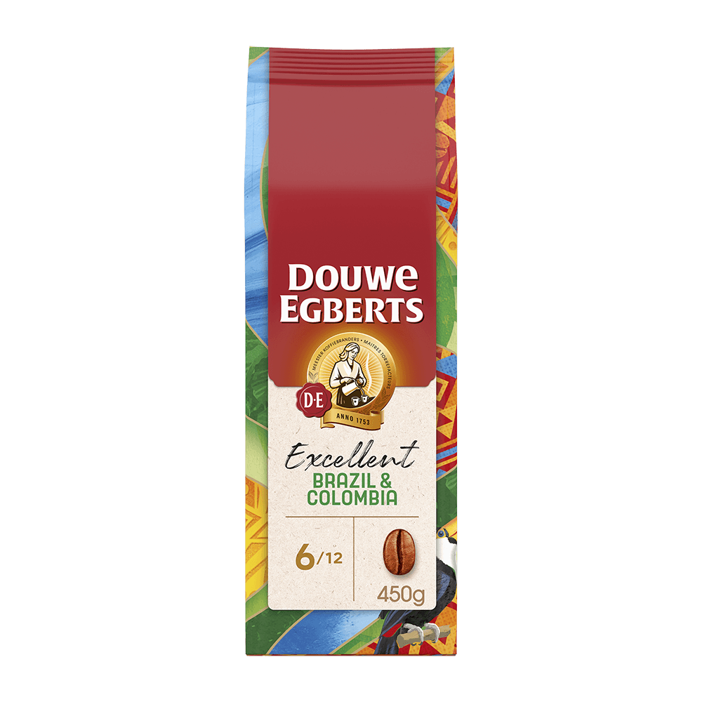 Douwe Egberts Excellent Brazilië & Colombia - Koffiebonen 450 GR